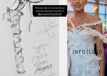 Premios Goya 2026: El vestido de Nieves Álvarez, en primicia, a escasas horas de la gala: arquitectura orgánica en blanco y de Juana Martín